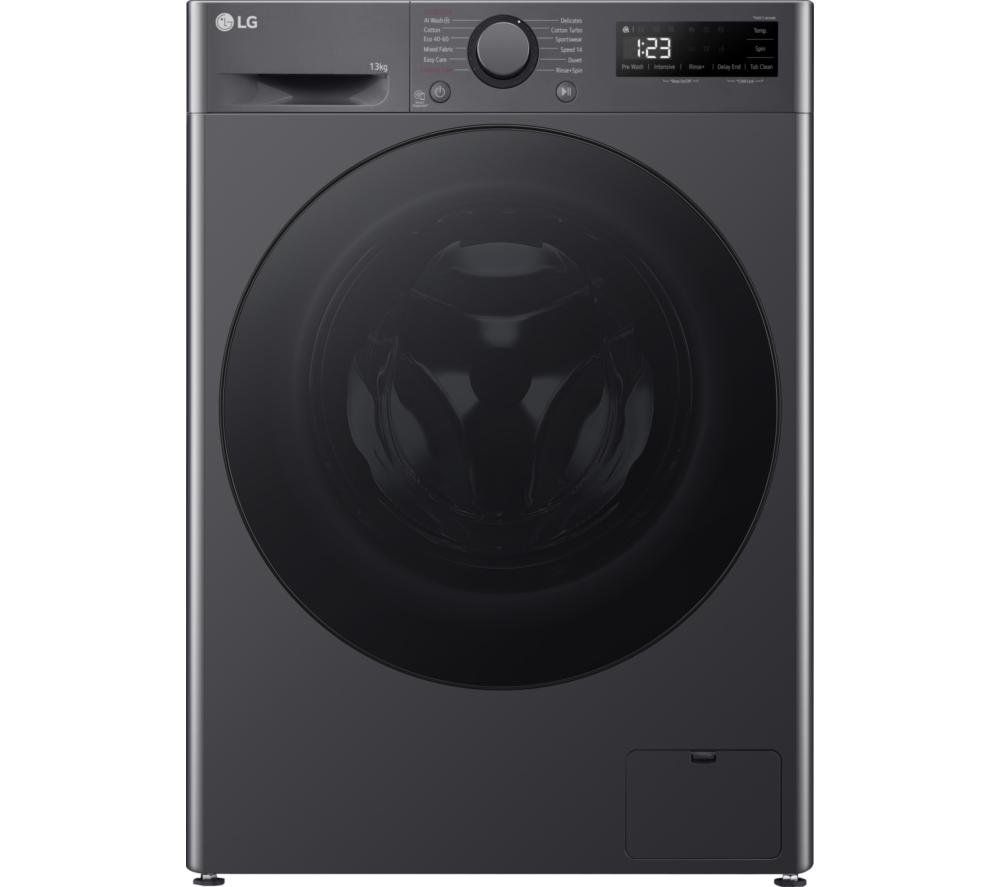LG Y500 Series AI Direct Drive 13 kg 1400 Spin Washing Machine - Slate Grey, Silver/Grey - Image 1