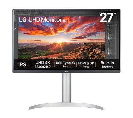 LG 27UP850K-W computer monitor 68.6 cm (27") 3840 x 2160 pixels 4K Ultra HD LED Silver White - Thumbnail 2