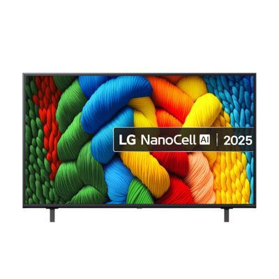 50" LG NANO80 NanoCell AI 4K HDR Smart TV 2025 -50NANO80A6B, Blue