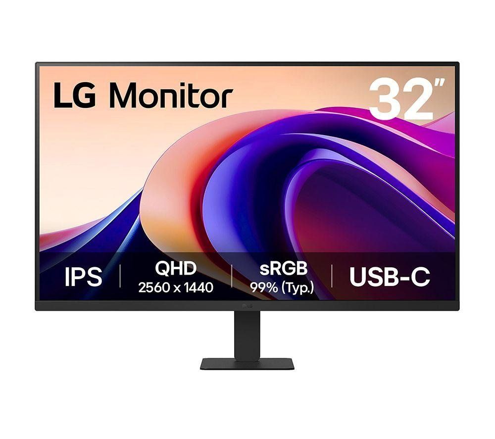 LG 32U631A-B.AEKQ Quad HD 32" IPS LCD Monitor - Black, Black - Image 1