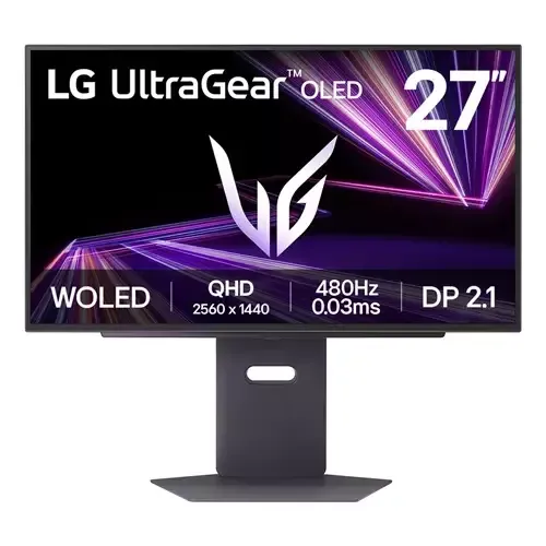 LG 27" UltraGear OLED 480Hz QHD Gaming Monitor - Image 1
