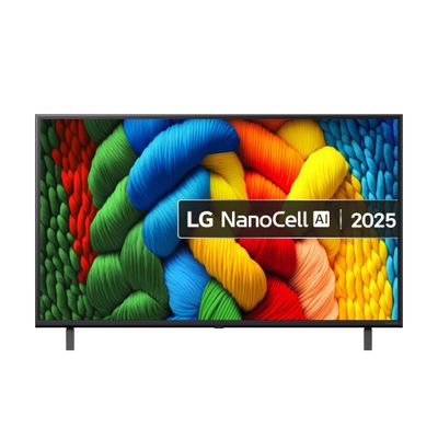 LG NANO80 NanoCell AI 4K HDR Smart TV 2025 - 43NANO80A6B, Blue