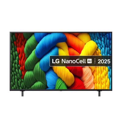 55" LG NANO80 NanoCell AI 4K HDR Smart TV 2025 - 55NANO80A6B, Blue