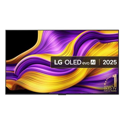 55" LG G5 OLED evo AI 4K HDR Smart TV 2025 (Wall Mount Version) - OLED55G54LW, Silver/Grey