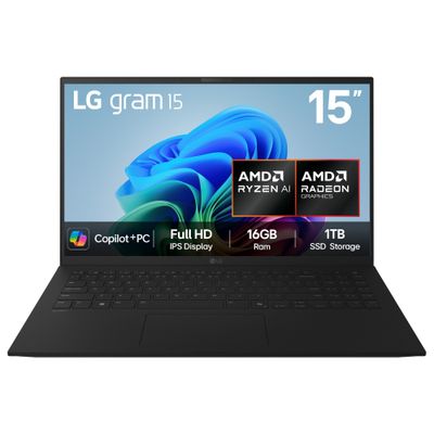 LG Gram Pro 16Z90TP-K.AA78A1 laptop Intel Core Ultra 7 225H 40.6 cm (16") WQXGA+ 16 GB LPDDR5x-SDRAM 1 TB SSD Wi-Fi 7 (802.11be) Windows 11 Home UK English Black - Thumbnail 2