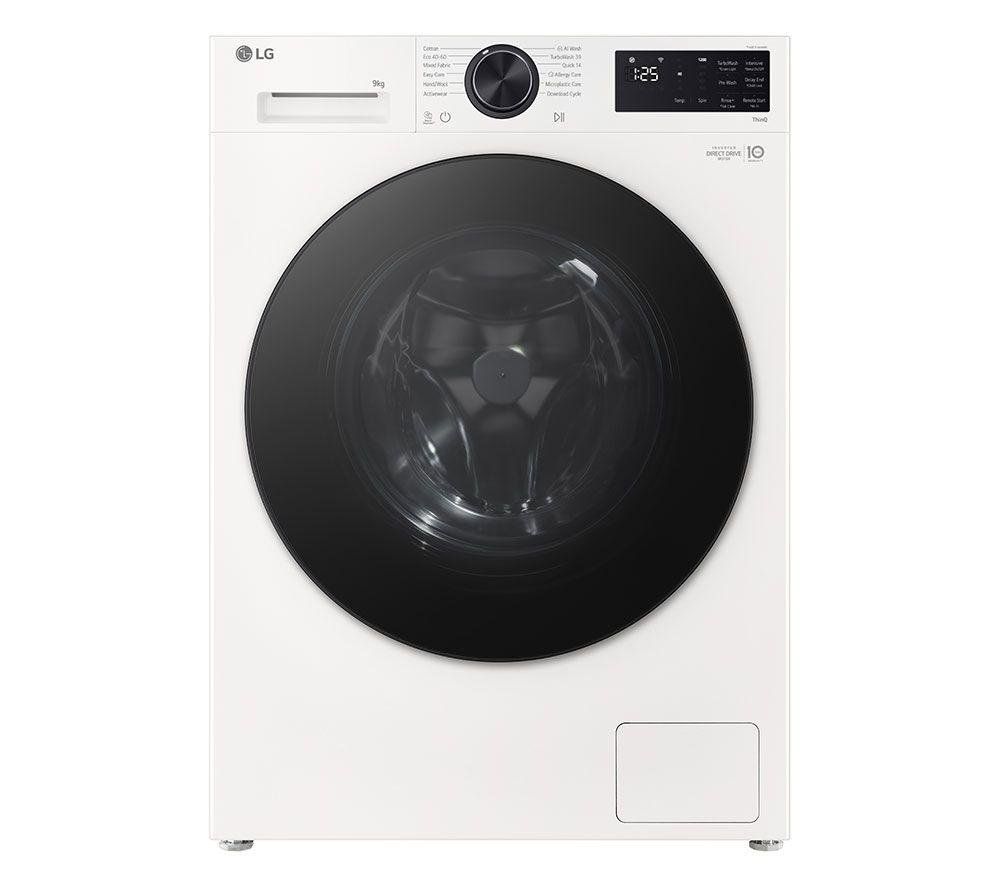 LG F2X50S9TWB 9kg TurboWash Steam Washing Machine - WHITE - Image 1
