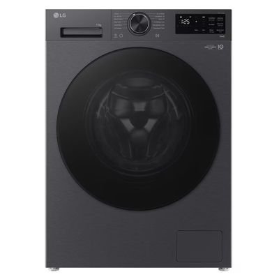 LG VX50 Series AI Direct Drive F4X5011TGB WiFi-enabled 11 kg 1400 Spin Washing Machine - Matte Black, Black