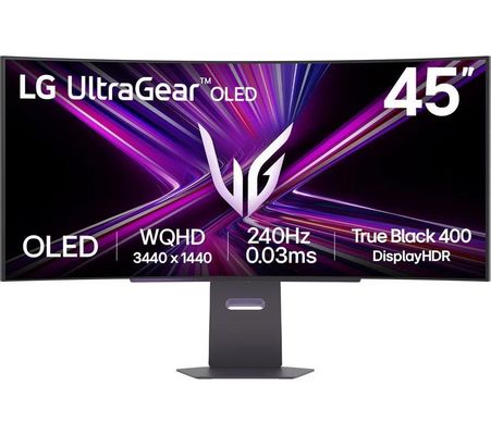LG 45GX900A-B computer monitor 113 cm (44.5") 3440 x 1440 pixels Wide Quad HD OLED Black - Thumbnail 2