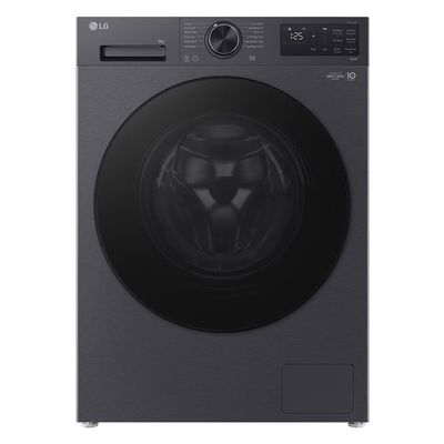 LG VX50 Series Counter-Depth MAX F2X50S9TBB WiFi-enabled 9 kg 1200 Spin Washing Machine - Matte Black, Black