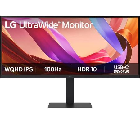 LG 34" IPS Ultrawide QHD Monitor computer monitor 86.4 cm (34") 3440 x 1440 pixels UltraWide Quad HD LCD Black