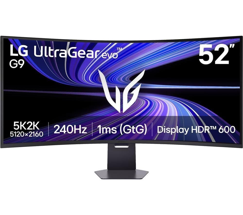 LG 52G930B-B 51.6" VA LED Black Multimedia Curved Monitor (5120x2160/1ms/HDMI/DisplayPort/USB-C/5K2K) - Image 1