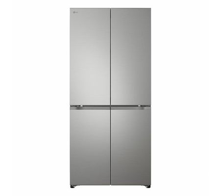 LG Fit & Max 580 Litre Four Door American Fridge Freezer - Prime Silver