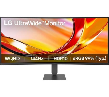 Lg UltraWide 34U620B-B Quad HD 34" Curved VA Monitor - Black, Black