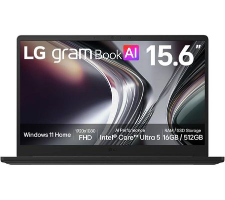 LG Gram Book 15" Windows 11 Home Black (U7 155U/512GB SSD/16GB/Intel/FHD) - Thumbnail 2