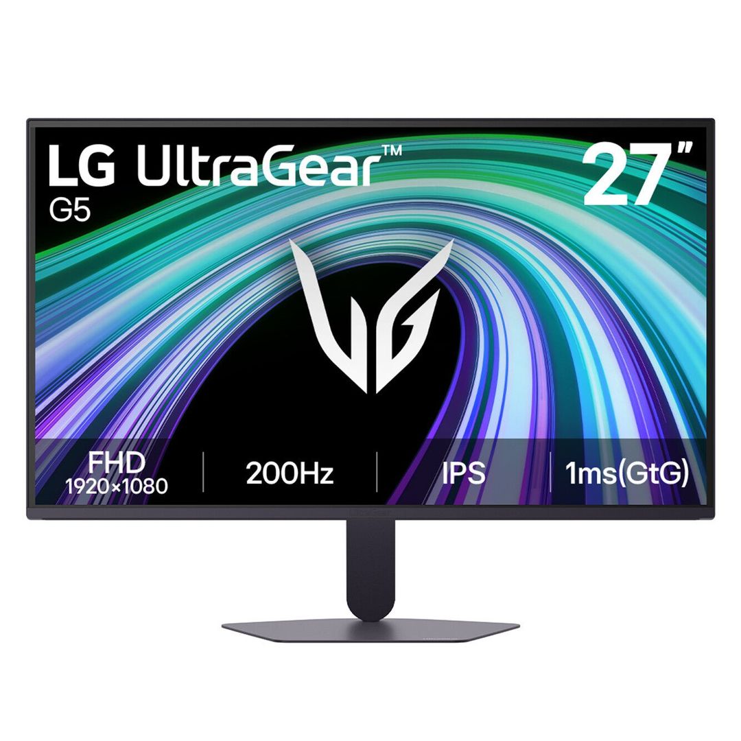 LG UltraGear G5 27G523B-B, 27" Full-HD IPS, 200Hz, 1ms Gaming Monitor - Image 1