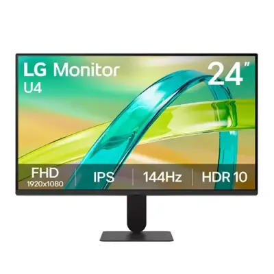 LG Monitor U4 24U411B-B 24-inch IPS Full HD 144Hz Monitor - Thumbnail 2