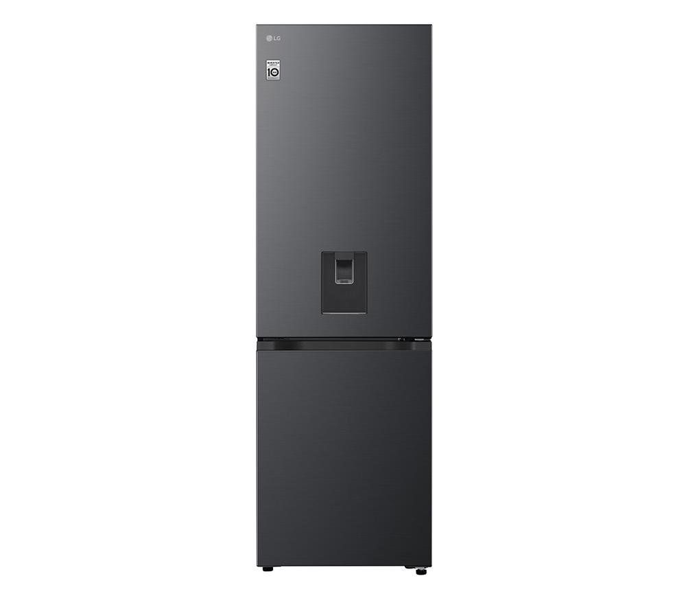 LG Fit & Max 332L 60/40 Freestanding Fridge Freezer - Black - Image 1