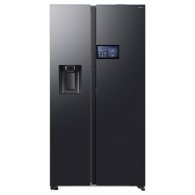 SAMSUNG Bespoke AI Series 9 RS90F64EDFEU American-Style Smart Fridge Freezer - Black, Black - Thumbnail 2