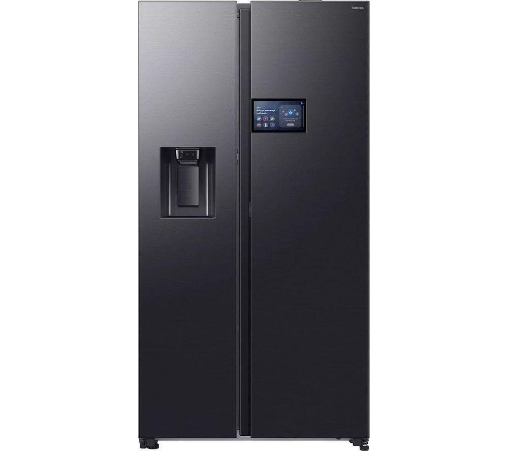 SAMSUNG Bespoke Series 9 AI Home RS90F64EEFEU American-Style Smart Fridge Freezer - Black, Black - Image 1