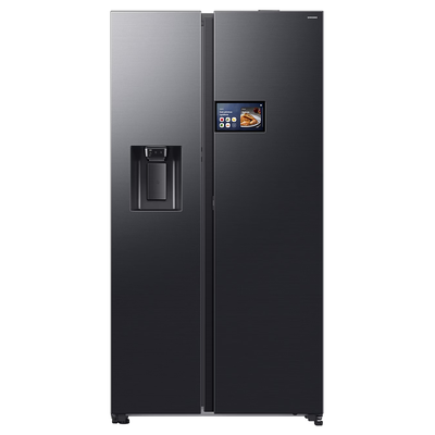 SAMSUNG Bespoke Series 9 AI Home RS90F64EEFEU American-Style Smart Fridge Freezer - Black, Black - Thumbnail 2