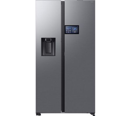 SAMSUNG Bespoke AI Series 9 RS90F64EETEU American-Style Smart Fridge Freezer - Silver, Silver/Grey