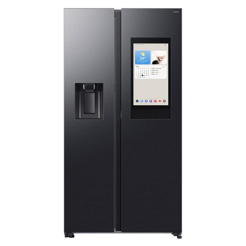SAMSUNG Bespoke AI Family Hub RS90F66BEFEU American-Style Smart Fridge Freezer - Black, Black - Image 1