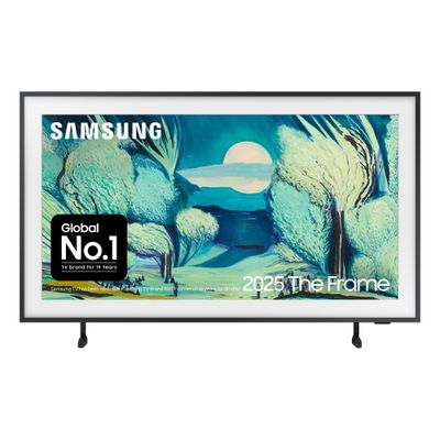 SAMSUNG The Frame LS03F QLED 4K Art Mode Vision AI Smart TV 2025 - QE43LS03F, Black