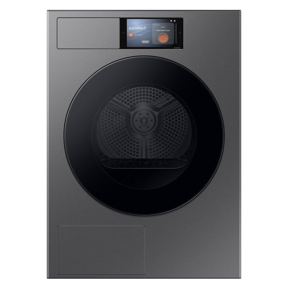 SAMSUNG Series 9 AI Home DV90F09F4SU1 9 kg Heat Pump Tumble Dryer - Dark Steel, Silver/Grey - Image 1