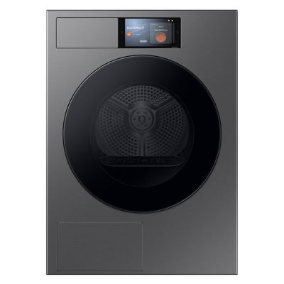 SAMSUNG Series 9 AI Home DV90F09F4SU1 9 kg Heat Pump Tumble Dryer - Dark Steel, Silver/Grey