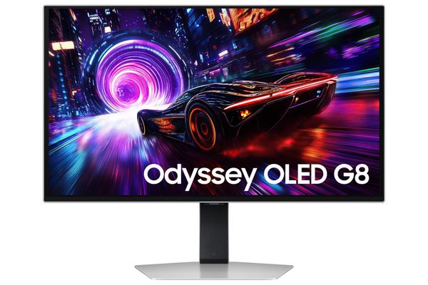 SAMSUNG Odyssey G8 LS27FG810SUXXU 4K Ultra HD 27" QD-OLED Gaming Monitor - Silver, Silver/Grey