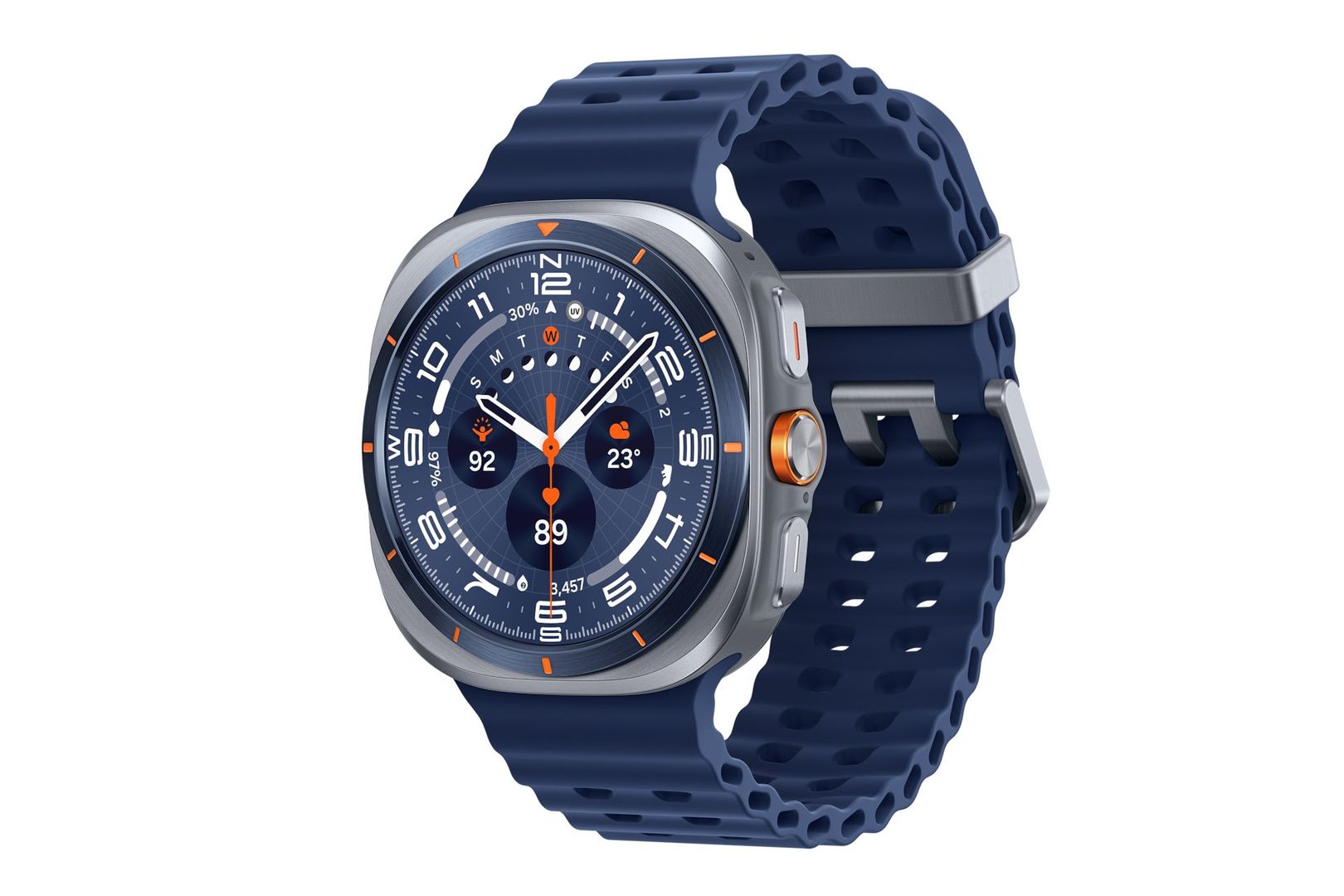 SAMSUNG Galaxy Watch Ultra (2025) LTE with Bixby - Titanium Blue, 47 mm, Silver/Grey,Blue - Image 1