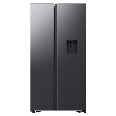 SAMSUNG Bespoke AI Series 7 SpaceMax RS57DG410EB4EU Smart American-Style Fridge Freezer - Black, Black