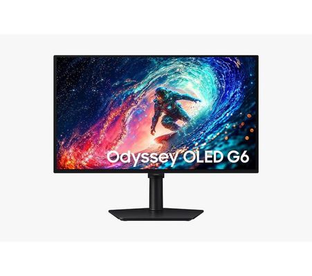 SAMSUNG Odyssey G6 LS27HG612SUXXU Quad HD 27" OLED Gaming Monitor - Black, Black