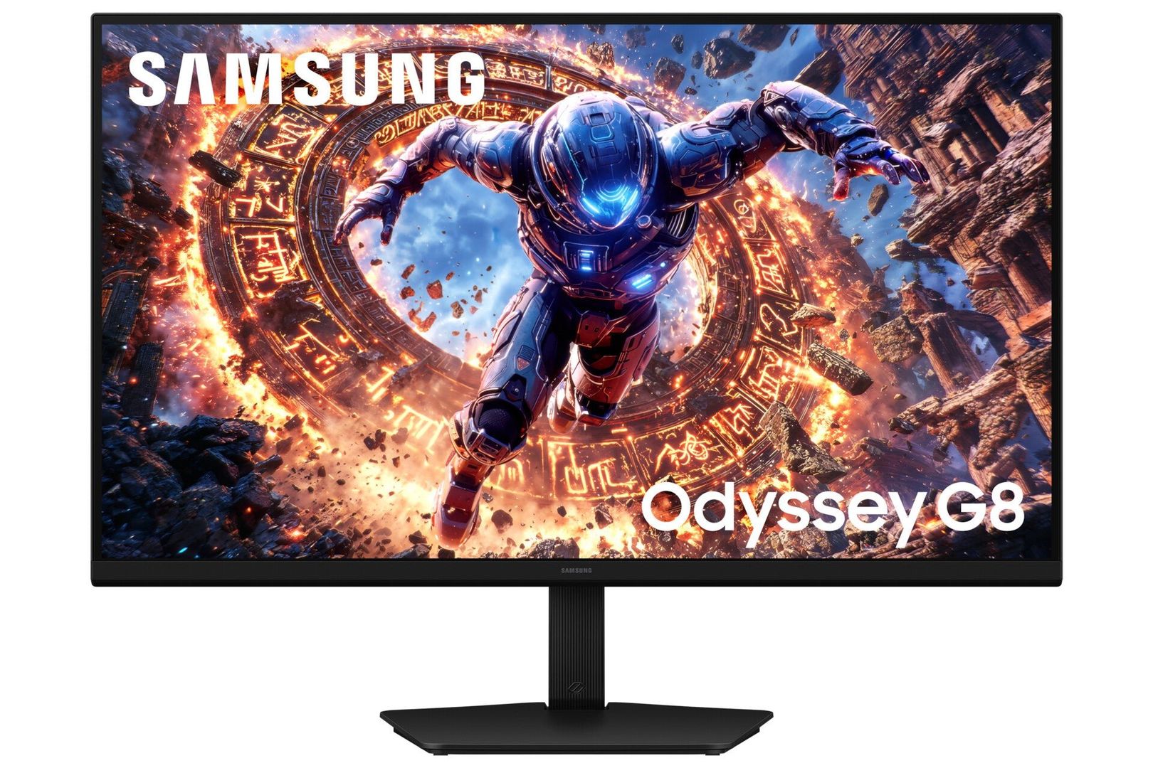 SAMSUNG Odyssey G8 LS32HG806ESXXU 6K Ultra HD 32 IPS Dual-Mode Gaming Monitor - Black, Silver/Grey - Image 1