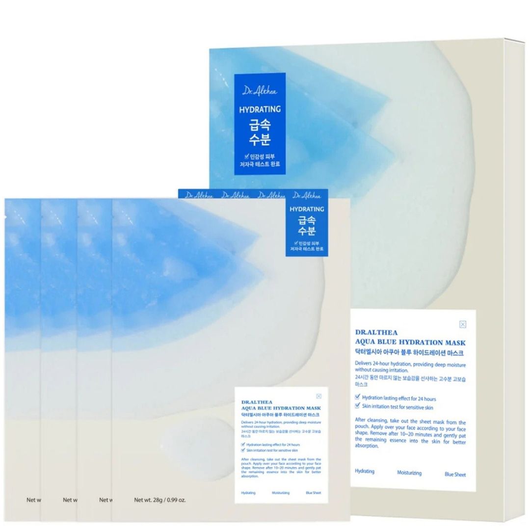 Dr. Althea Aqua Blue Hydration Mask 28g*4pcs - Image 1