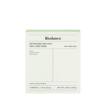 Biodance - Refreshing Sea Kelp Real Deep Mask - 4pcs