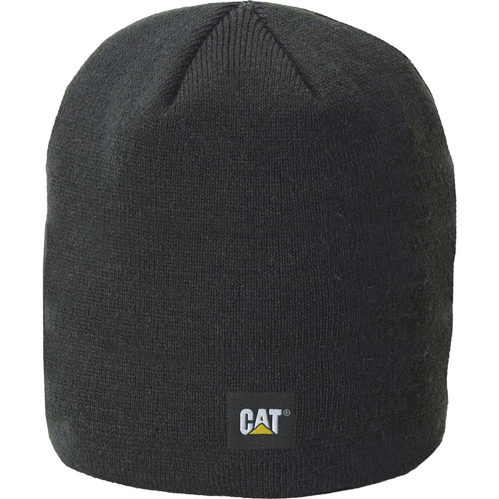 Caterpillar Logo Knit Cap Black One Size - Image 1