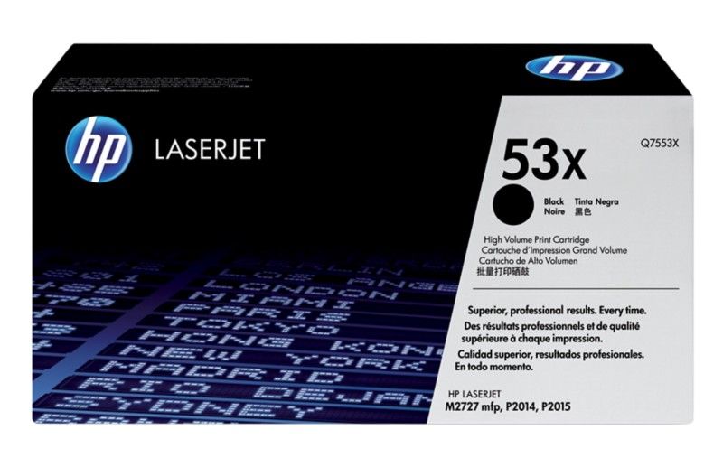 HP 53X High Yield Black Original LaserJet Toner Cartridge - Image 1
