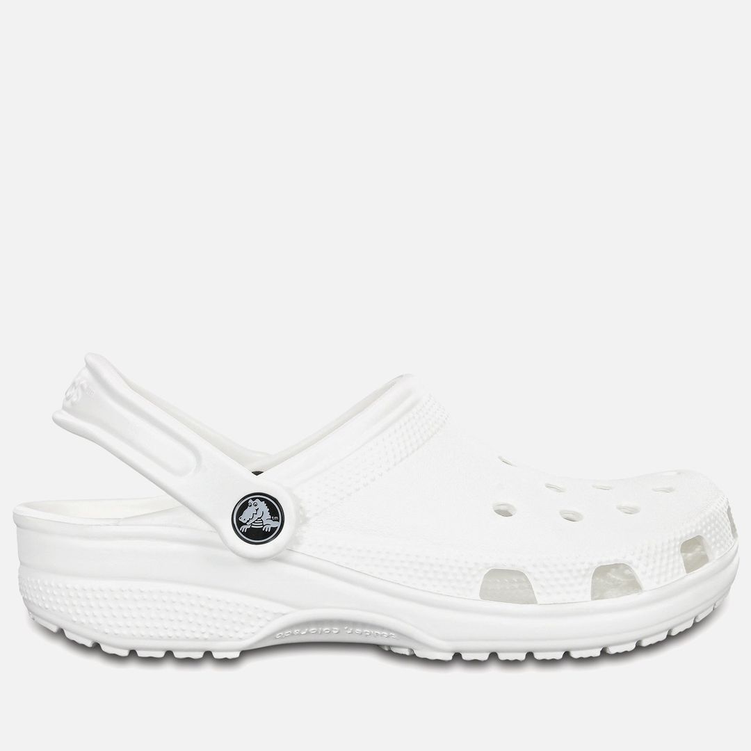 Crocs Unisex Classic Clog - White - UK M7W8 - Image 1