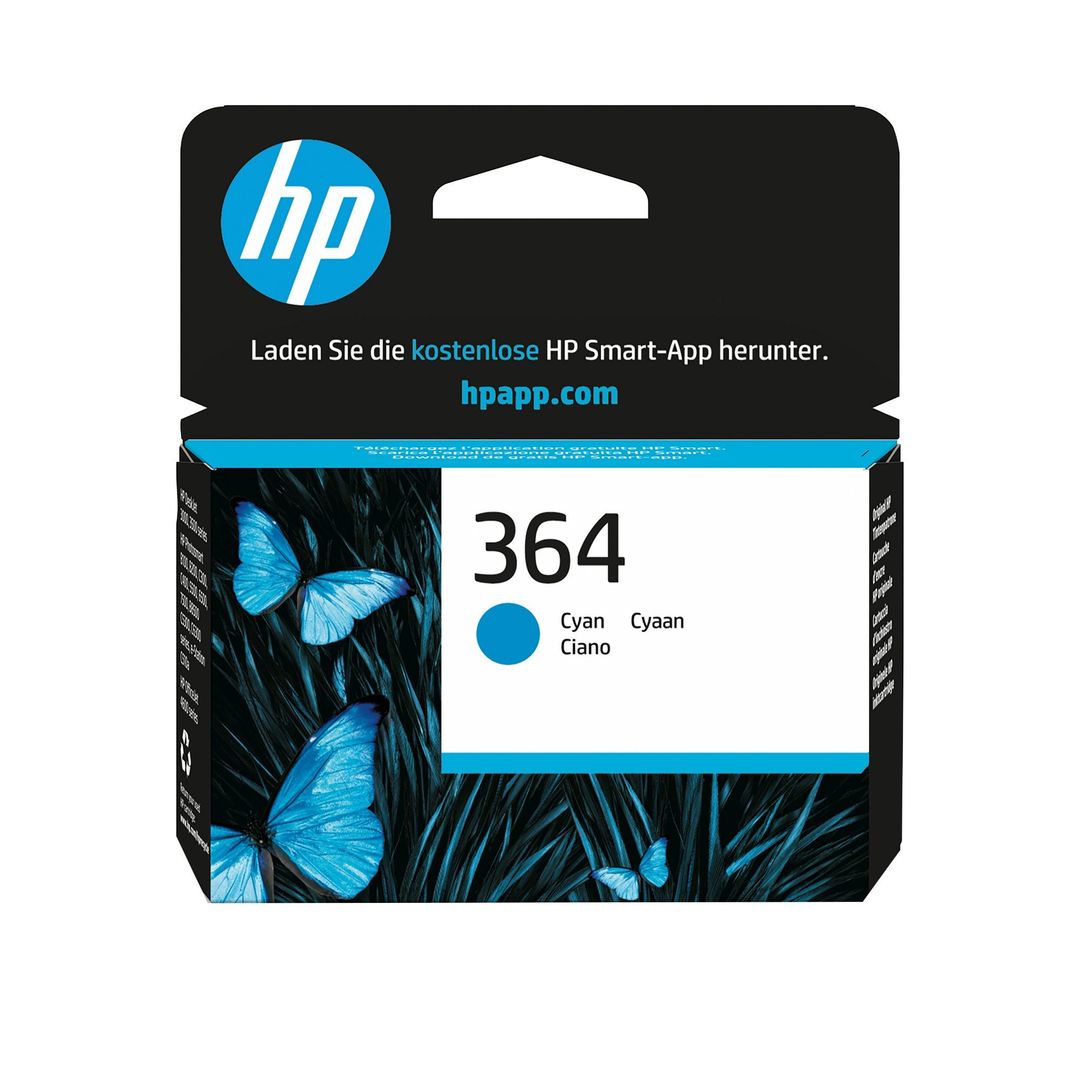 HP 364 Cyan Original Ink Cartridge - Image 1