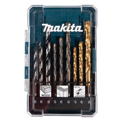 Makita 9 Piece Mixed Drill Bit Set