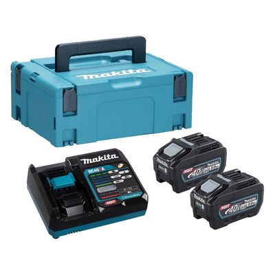 Makita 191V42-8 XGT Power Source Kit with 2 x 5Ah batteries, Charger & Makpac case - Thumbnail 2