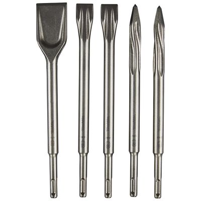 Makita 5 Piece Self Sharpening SDS Plus Chisel Set in Storage Tube - Thumbnail 2