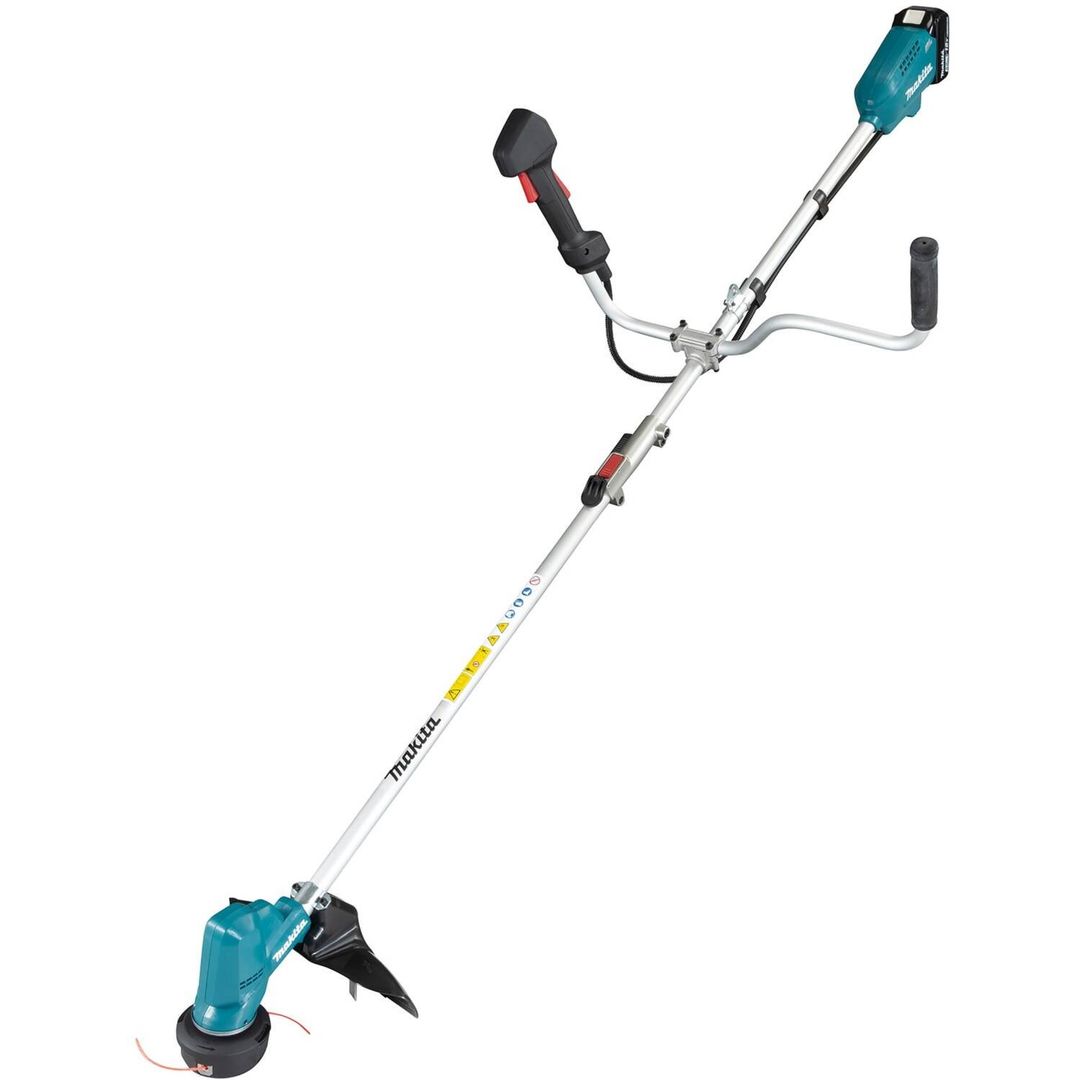 Makita DUR191URT8 LXT 18V cordless grass trimmer with 5.0Ah battery - Blue - Image 1