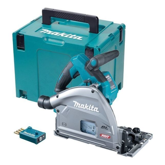 Makita SP001GZ03 40VMAX XGT 165mm Plunge Cut Circular Saw (Bare Unit) with Wireless Adaptor & MakPac Case - Image 1