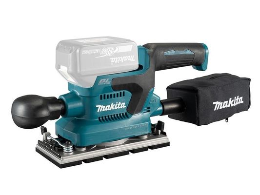 Makita DBO382Z 18V LXT Finishing Sander (Bare Unit) with Dust Box and Punch Plate - Thumbnail 2