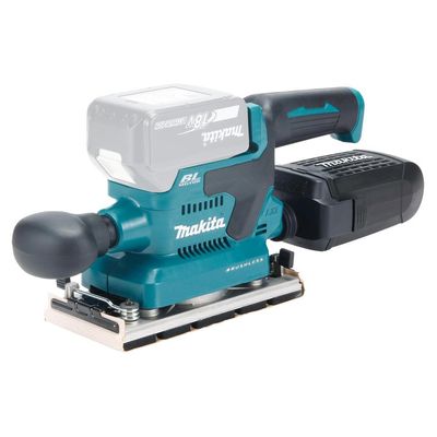 Makita DBO382Z 18V LXT Finishing Sander (Bare Unit) with Dust Box and Punch Plate - Thumbnail 3