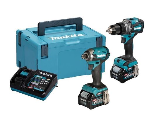 Makita DK0176G205 40VMAX Impact Driver & Combi Drill 2 Piece Combo Kit with 2 5Ah Batteries, Charger & MakPac Case - Thumbnail 2