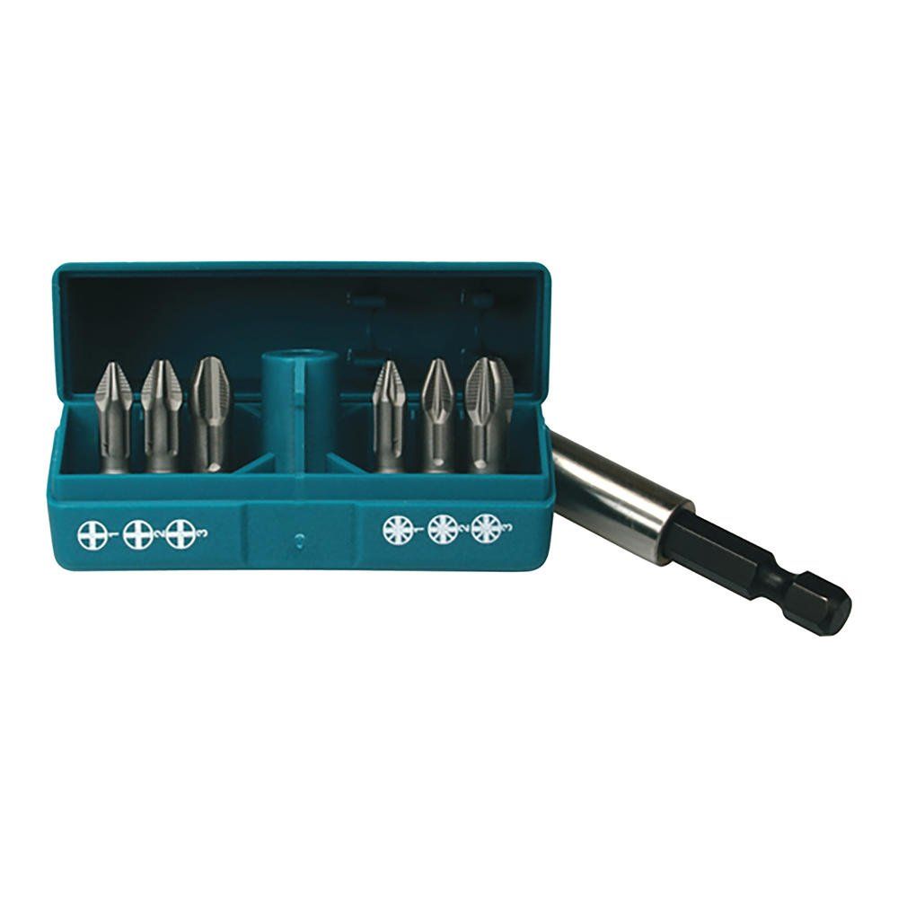Makita 7 Piece Anti Slip Phillips and Pozi Screwdriver Bit Set - Image 1