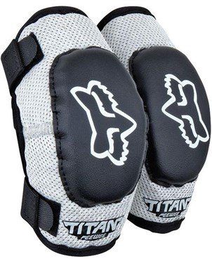 Fox Peewee Titan Youth Elbow Guard Black/Silver - Thumbnail 2